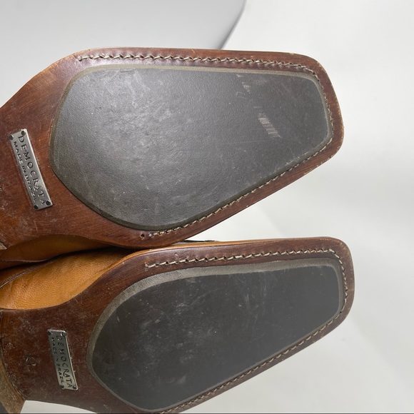 Democrata square toe leather shoe lace up size 43 or US size 10 - Picture 13 of 16